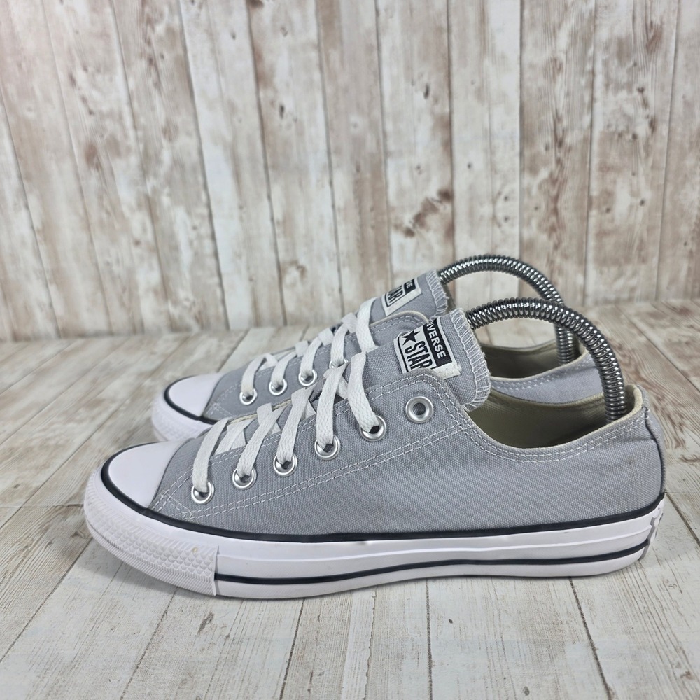 Converse Chuck Taylor All Star Ox Wolf Grey Low Top Sneakers 166710F Mens 6 Wo 8 - Picture 2 of 8